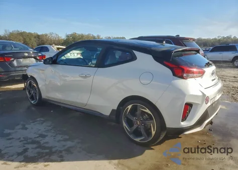 2019 Hyundai Veloster Turbo z USA, uszkodzony, nr VIN KMHTH6AB1KU006468